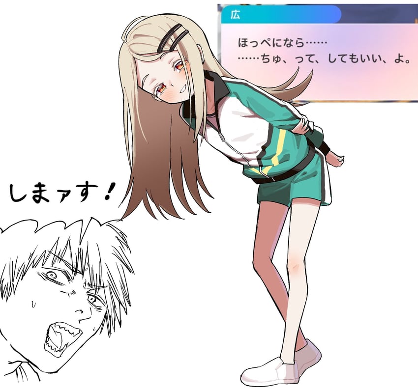denji and shinosawa hiro (idolmaster and 2 more) drawn by qusouzu_mogari