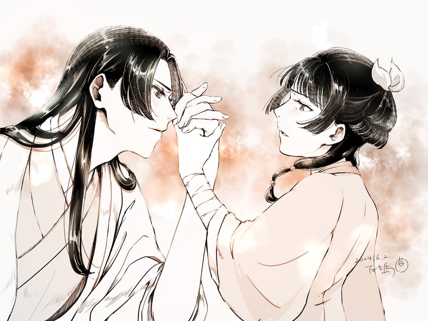 maomao and jinshi (kusuriya no hitorigoto) drawn by yoakedori914moz