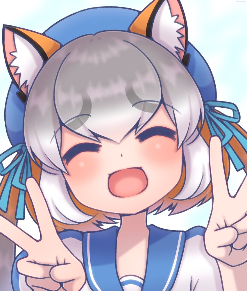 island fox (kemono friends and 1 more) drawn by hikarikmy