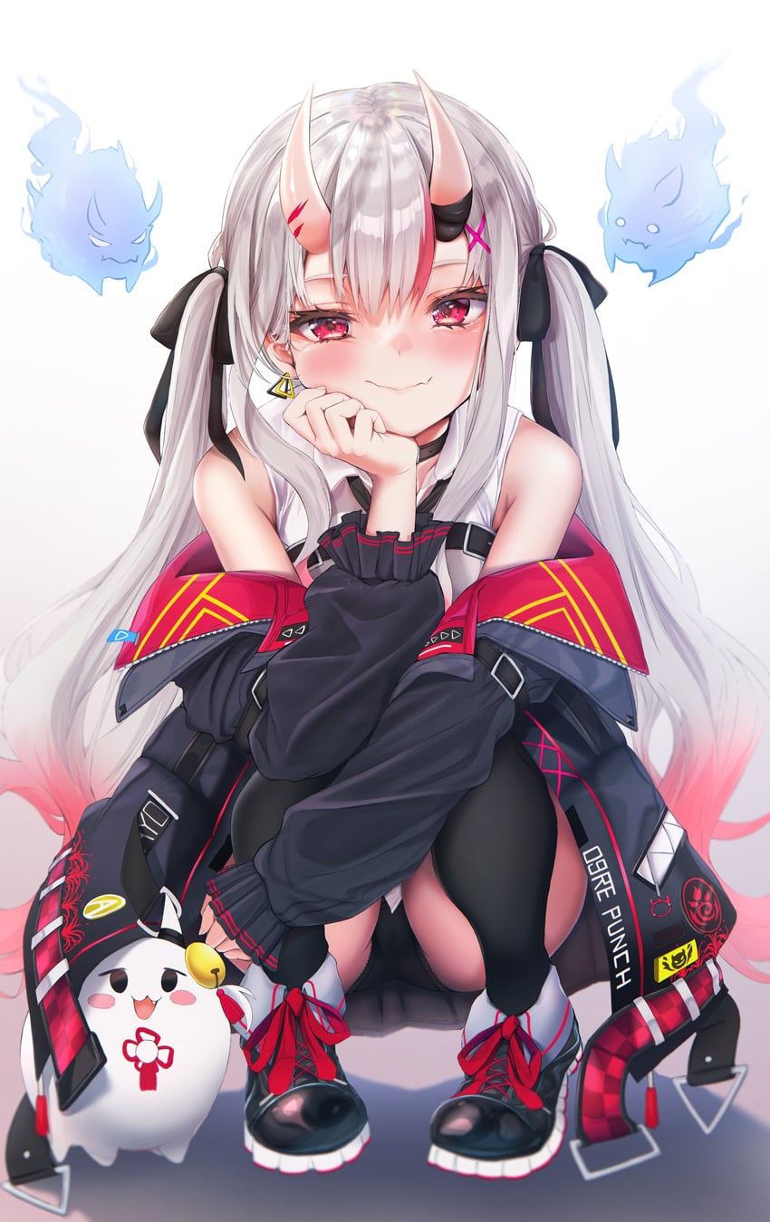 nakiri ayame, poyoyo, shiranui, and karma (hololive) drawn by terra_bose