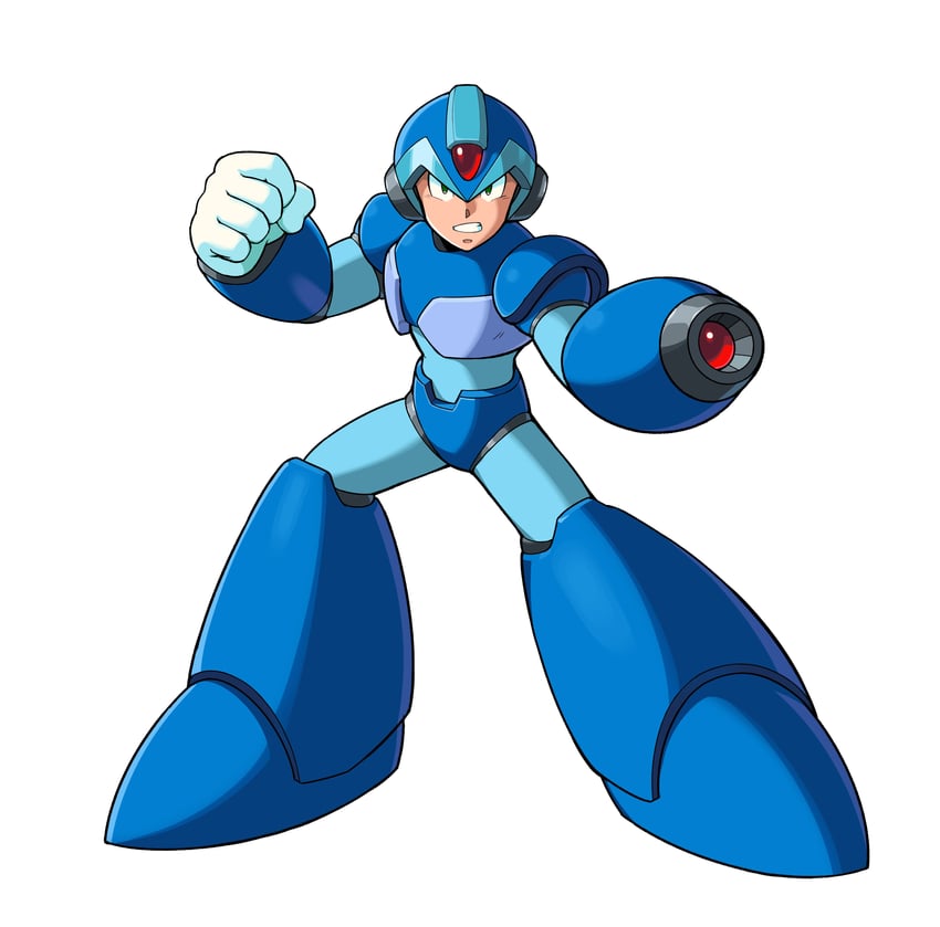 x (mega man and 1 more) drawn by watashi_wa_dink