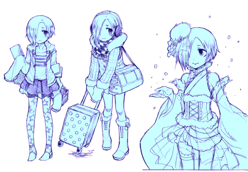 shirasaka koume (idolmaster and 1 more) drawn by ruiko_(sad)