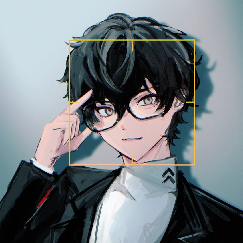 amamiya ren (persona and 1 more) drawn by nunui0618