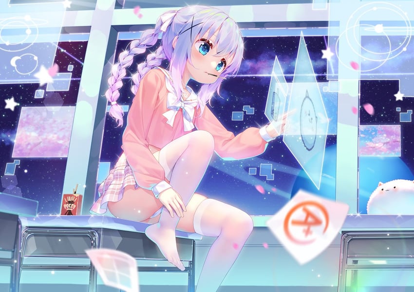 kafuu chino and tippy (gochuumon wa usagi desu ka?) drawn by taku_michi