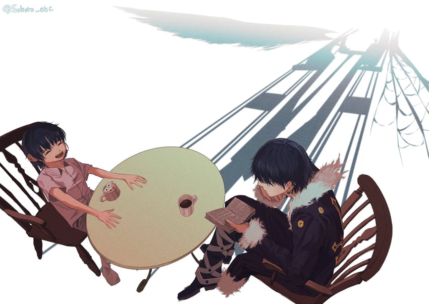 chrollo lucilfer (hunter x hunter) drawn by soboro_etc
