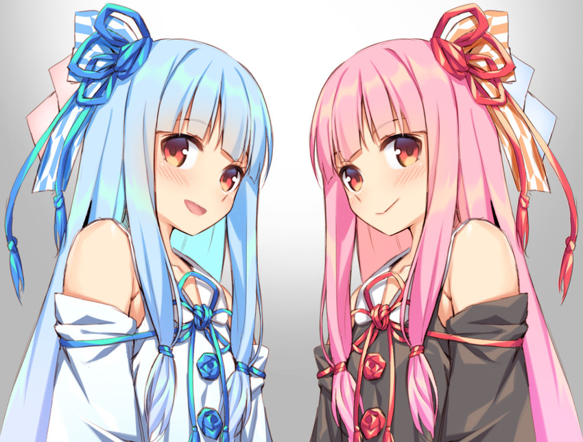 kotonoha akane and kotonoha aoi (voiceroid) drawn by mikazuchi_zeus