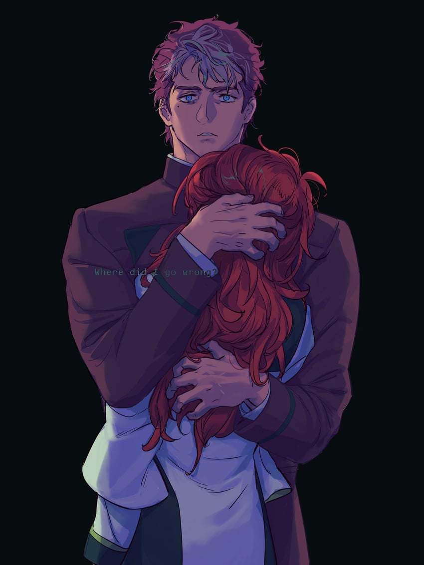 suletta mercury and guel jeturk (gundam and 1 more) drawn by ivy_hermit