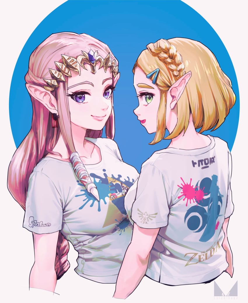 princess zelda (the legend of zelda and 3 more) drawn by chichi_band