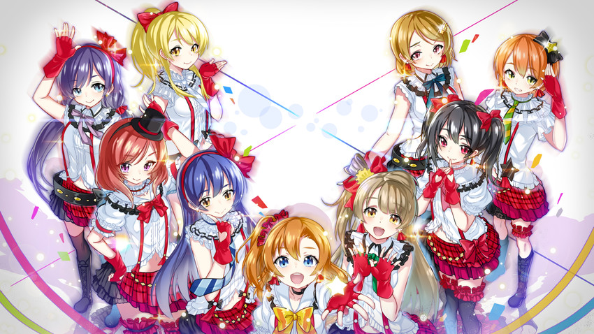 nishikino maki, tojo nozomi, sonoda umi, yazawa nico, ayase eli, and 4 more (love live! and 1 more) drawn by kikimi