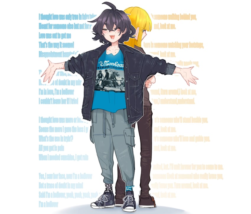 sophie and erika (original and 2 more) drawn by popopoka