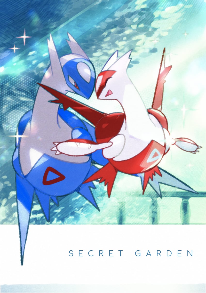 latias and latios (pokemon and 1 more) drawn by higuchi_megumi