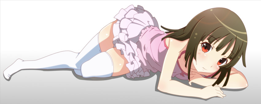 sengoku nadeko (monogatari and 1 more) drawn by spiceg