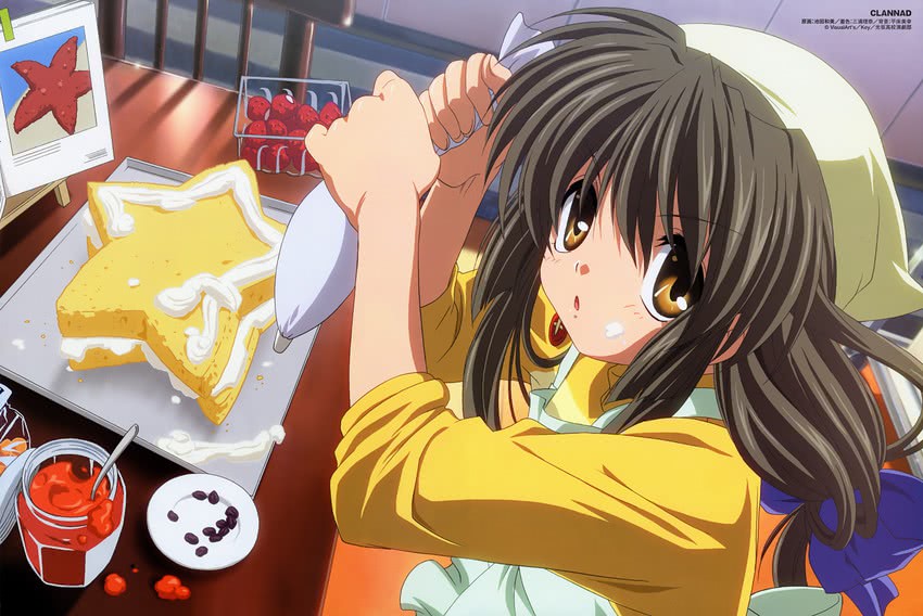 ibuki fuuko (clannad and 1 more) drawn by ikeda_kazumi