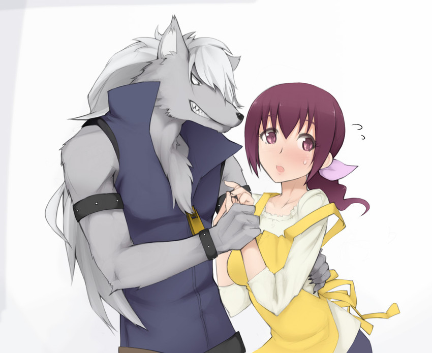 hoshizora ikuyo and wolfrun (precure and 1 more) drawn by abubu