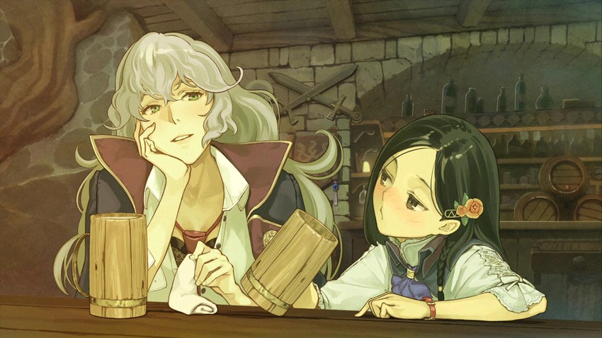 marion quinn and threia hazelgrimm (atelier and 1 more) drawn by hidari_(left_side)