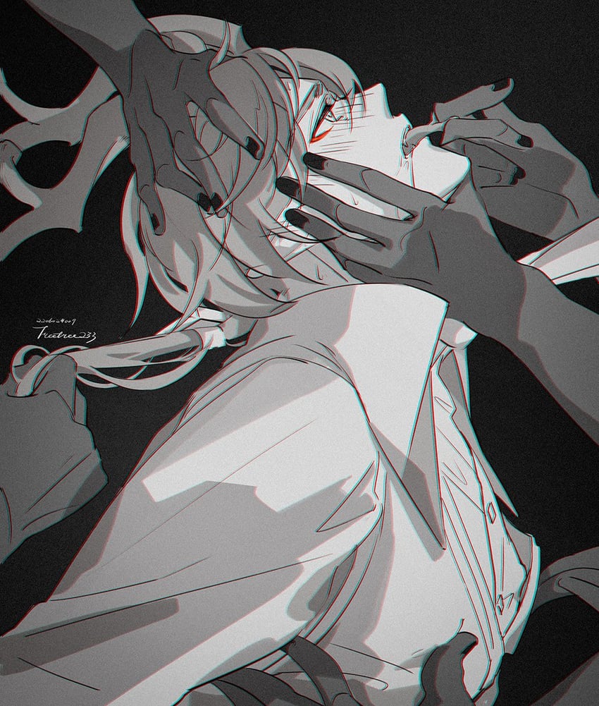 zhongli (genshin impact) drawn by treetree233