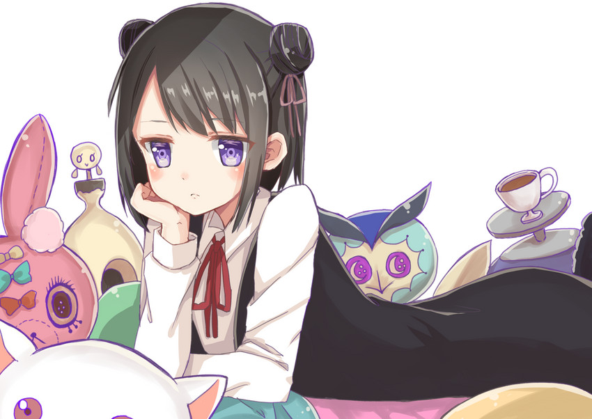 kyubey, kuroe, candy, misery owl no uwasa, and echo i (mahou shoujo madoka magica and 1 more) drawn by nanahosiryuuki