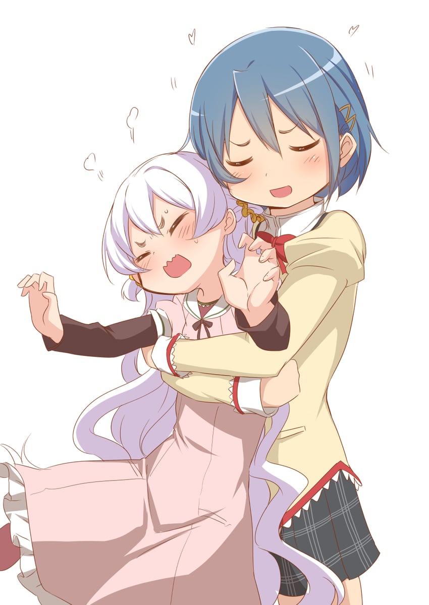 miki sayaka and momoe nagisa (mahou shoujo madoka magica and 1 more) drawn by abutomato
