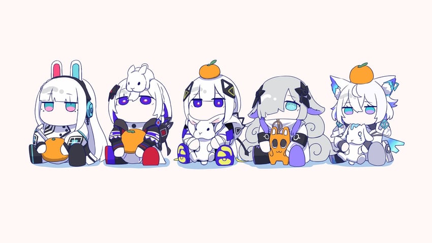 kafu, sekai, rime, coko, and haru (kamitsubaki studio and 1 more) drawn by pleia90