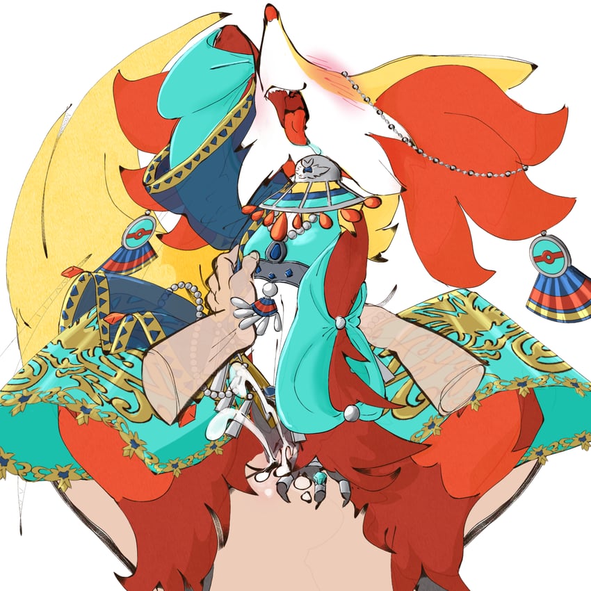 delphox (pokemon and 1 more) drawn by red_leopard