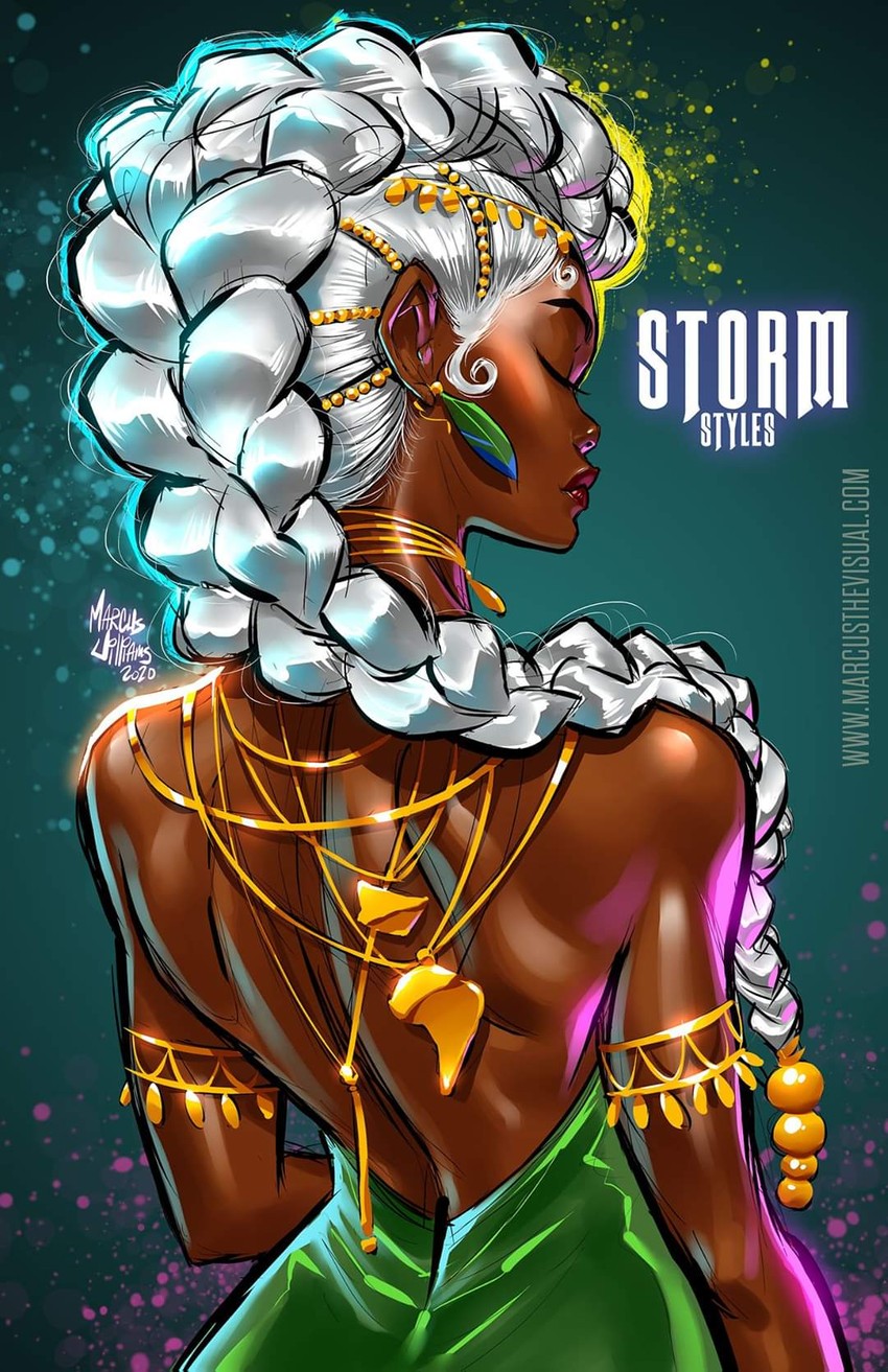 storm (marvel and 1 more) drawn by marcus_williams