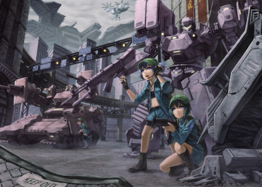 kawashiro nitori, kappa mob, and spirit of mother will (touhou and 3 more) drawn by kurione_(zassou)