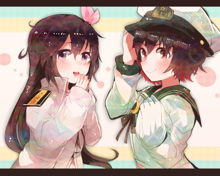 mutsuki and kisaragi (kantai collection) drawn by itomugi-kun