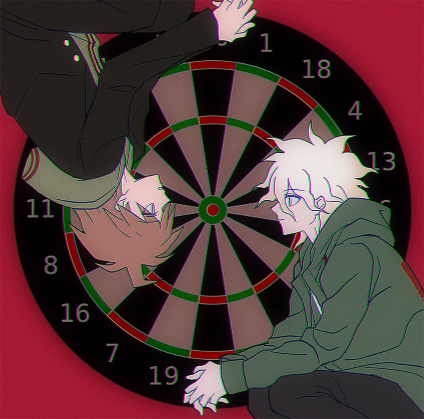 komaeda nagito and naegi makoto (danganronpa and 2 more) drawn by sinamolol