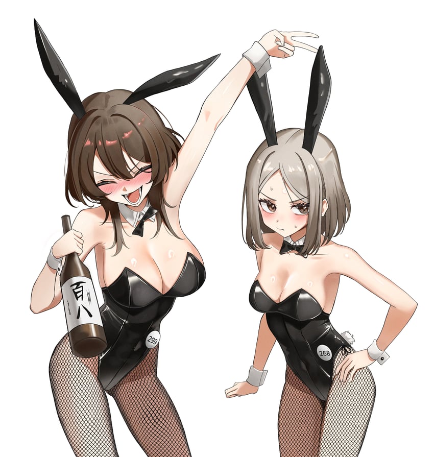 bonnouji momoha and meido mai (kimi no koto ga dai dai dai dai daisuki na 100-nin no kanojo) drawn by ten_hwang2