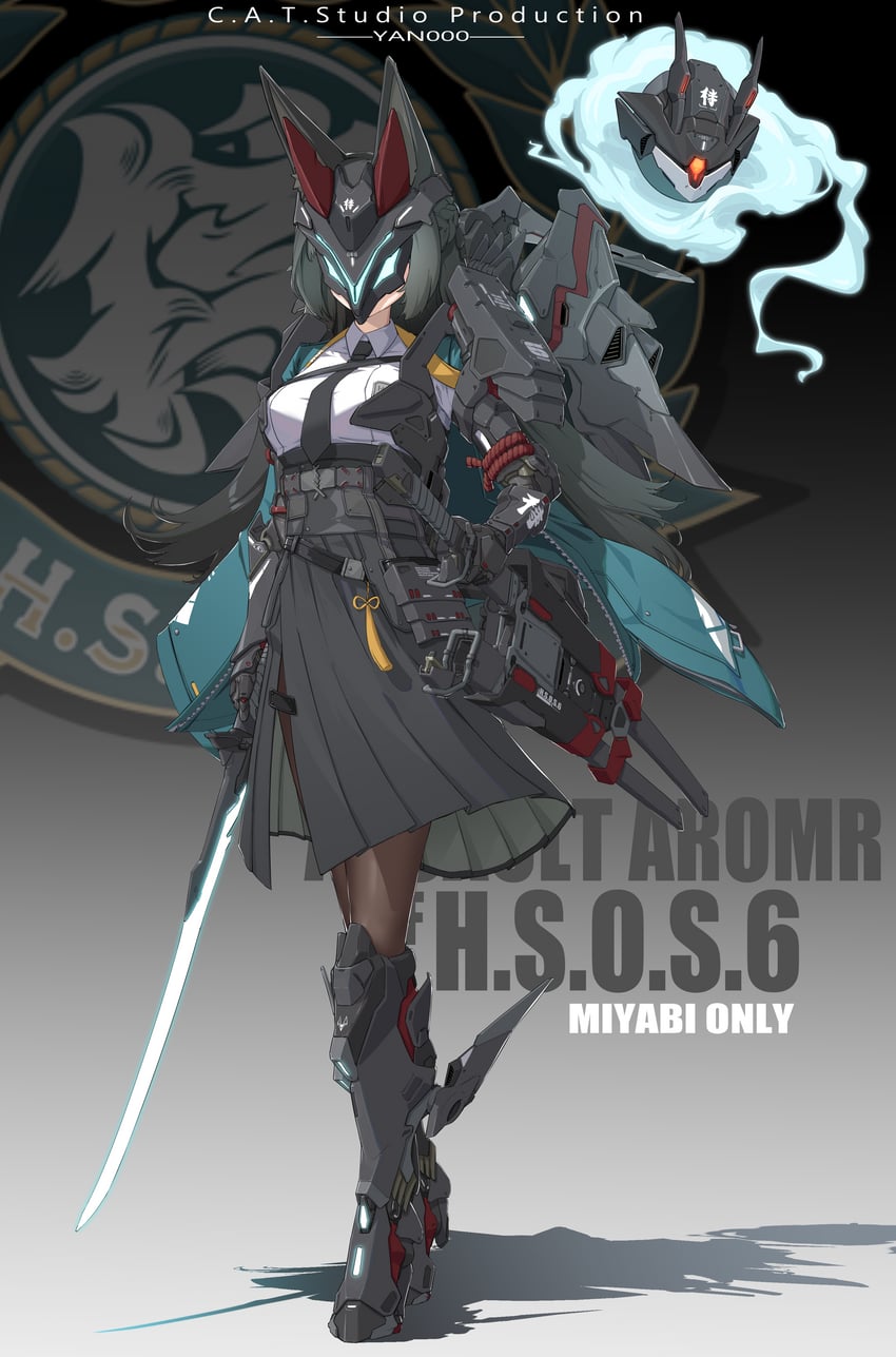 hoshimi miyabi and tailless (zenless zone zero) drawn by yan_(unicorn404)