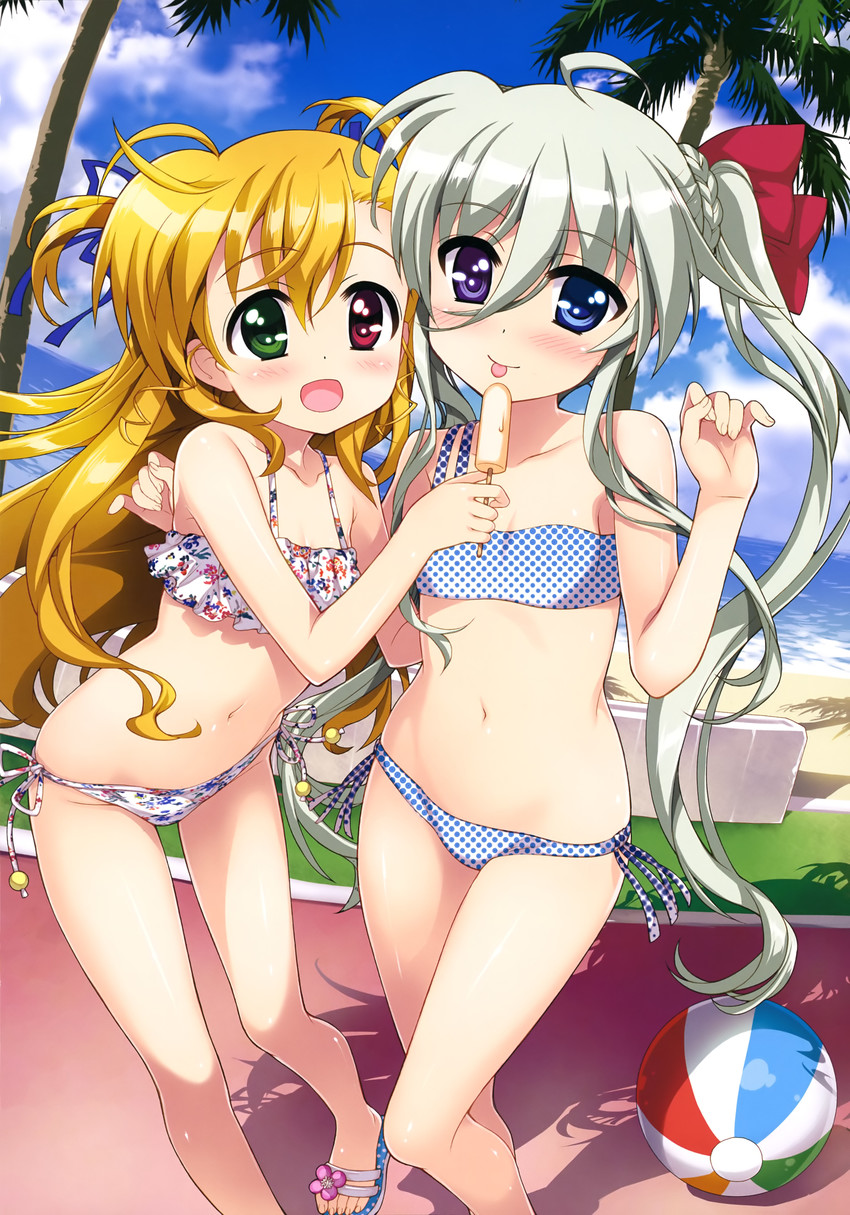 vivio and einhard stratos (lyrical nanoha and 1 more) drawn by fujima_takuya