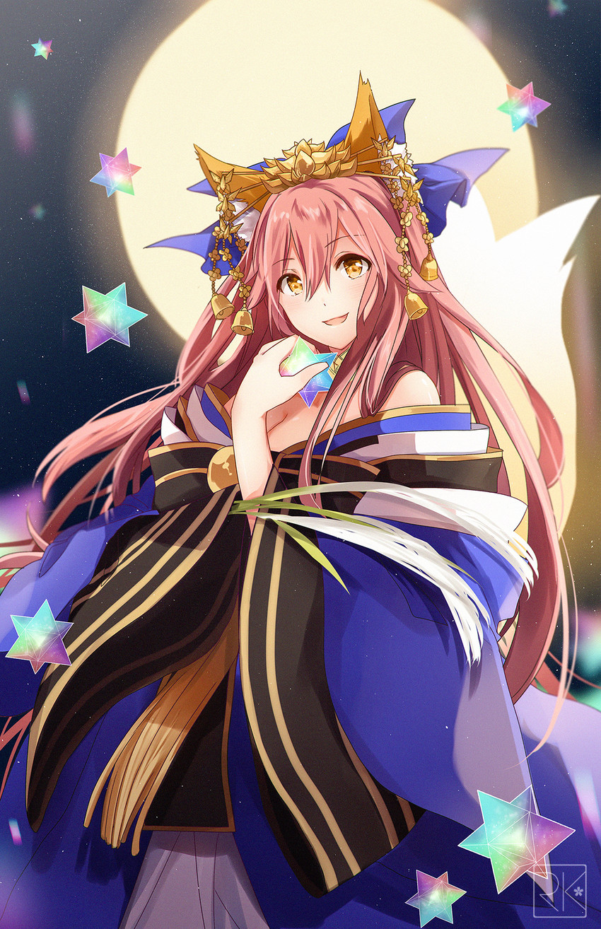 tamamo and tamamo no mae (fate and 2 more) drawn by k-rumi