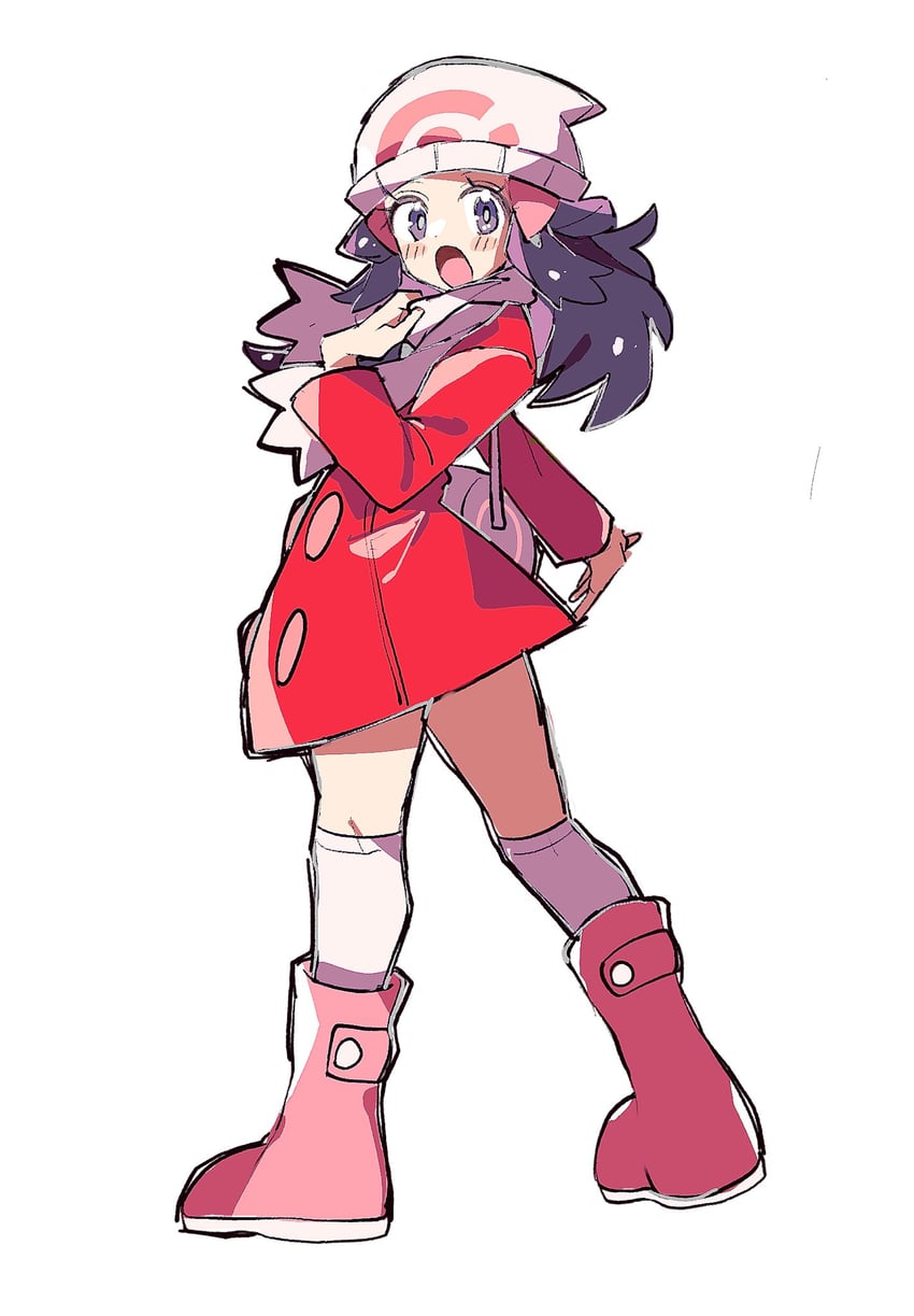 dawn (pokemon and 2 more) drawn by fukuzawa_(huku486)