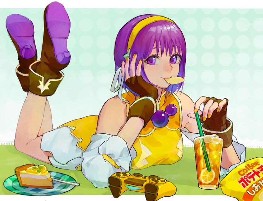 asamiya athena (the king of fighters and 1 more) drawn by oni_gini