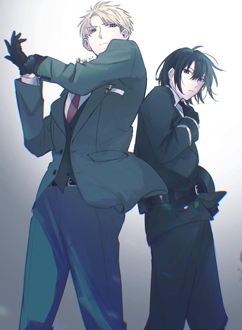 twilight and yuri briar (spy x family) drawn by spy_rit