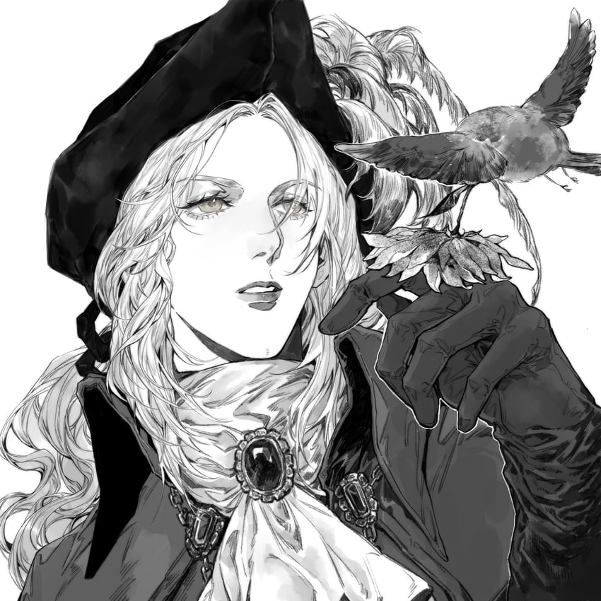 lady maria of the astral clocktower (bloodborne) drawn by p_iupiu