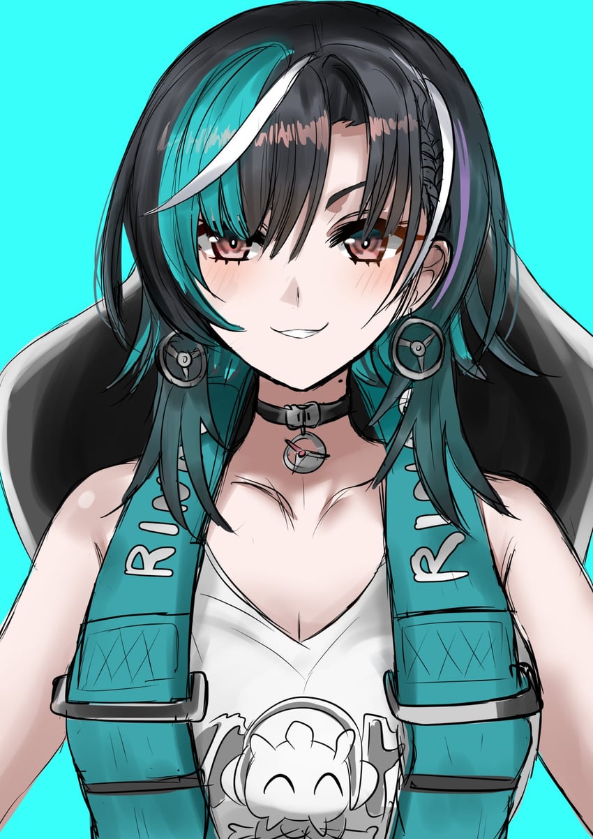 rindo chihaya (hololive and 1 more) drawn by manziqr