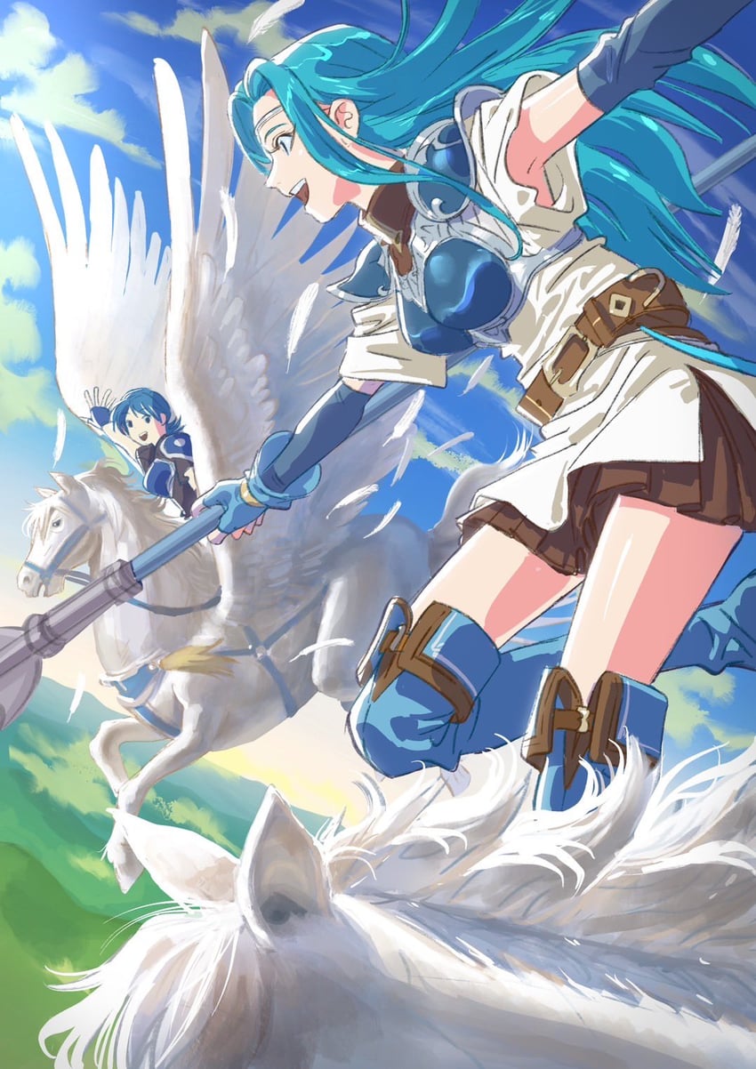 fiora and farina (fire emblem and 1 more) drawn by illustman_(u_ip8s)