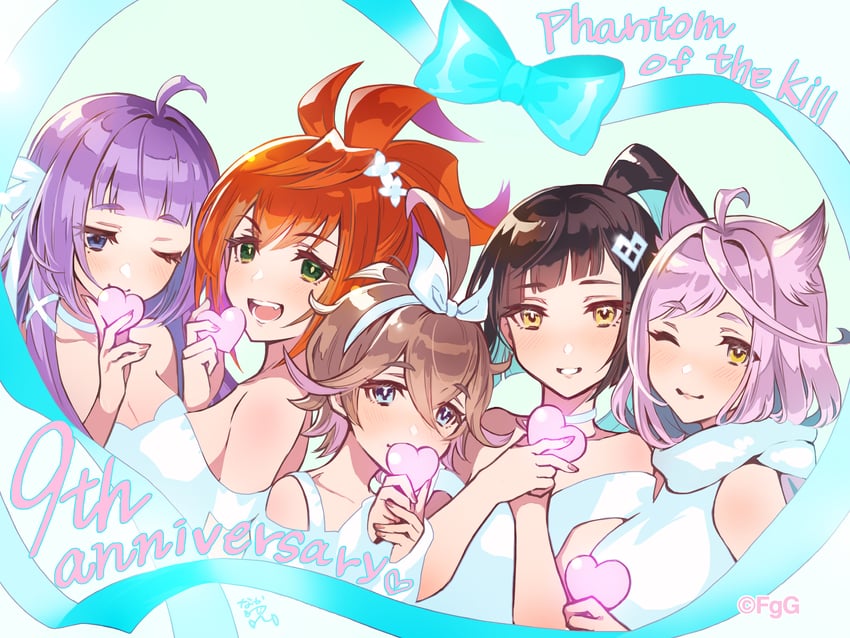 suiha, vanargand, vajra, gambanteinn, and gungnir (phantom of the kill) drawn by nakatsun_(gumi)