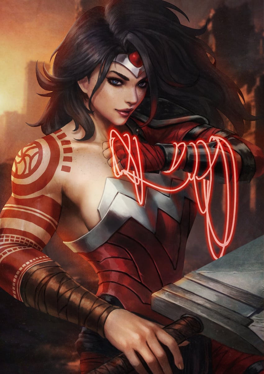 wonder woman (dc comics and 2 more) drawn by monori_rogue