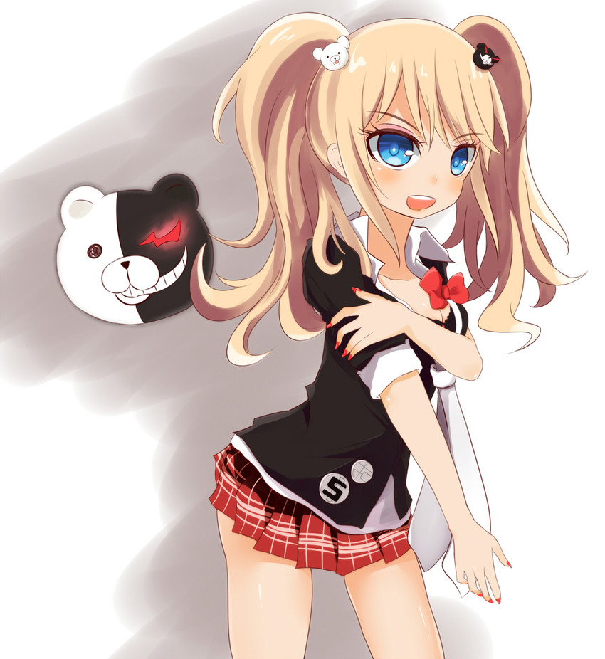 enoshima junko (danganronpa and 1 more) drawn by cupen