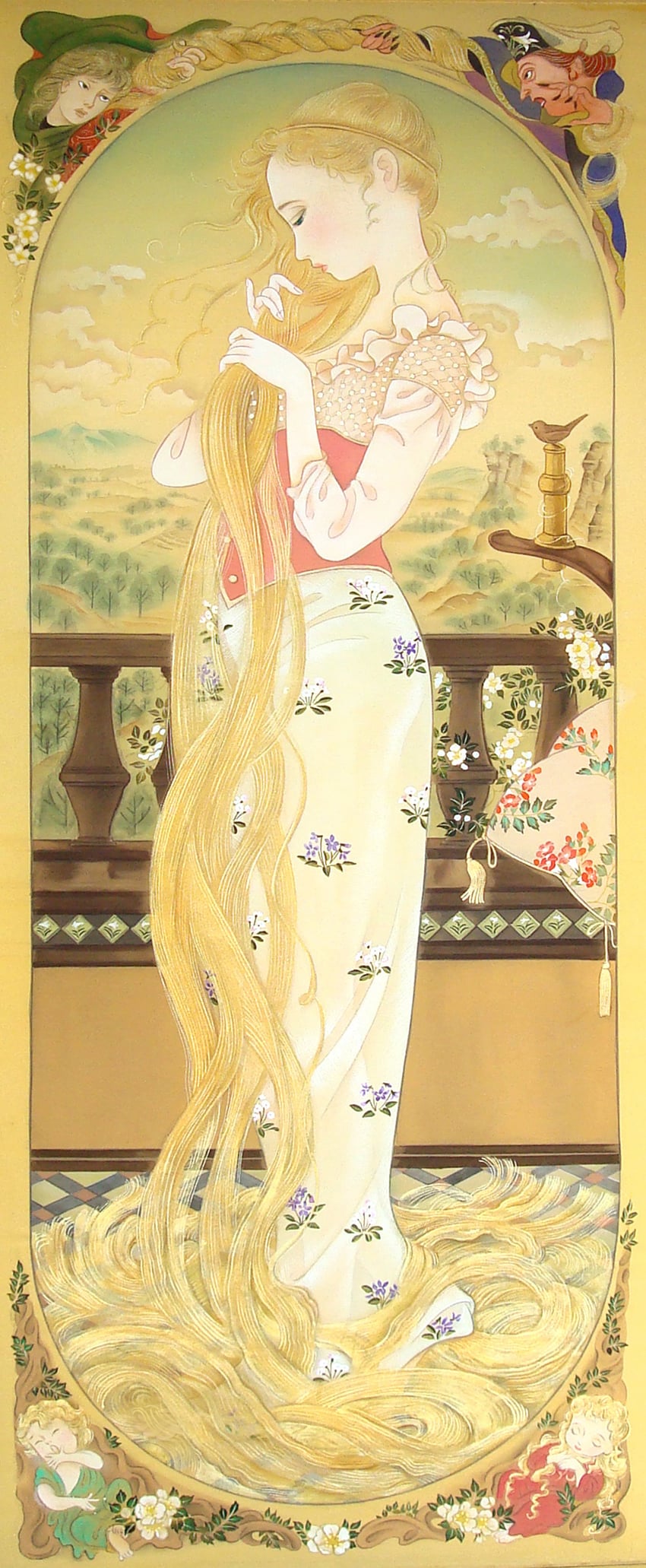 rapunzel (grimm's fairy tales and 1 more) drawn by kisho_tsukuda
