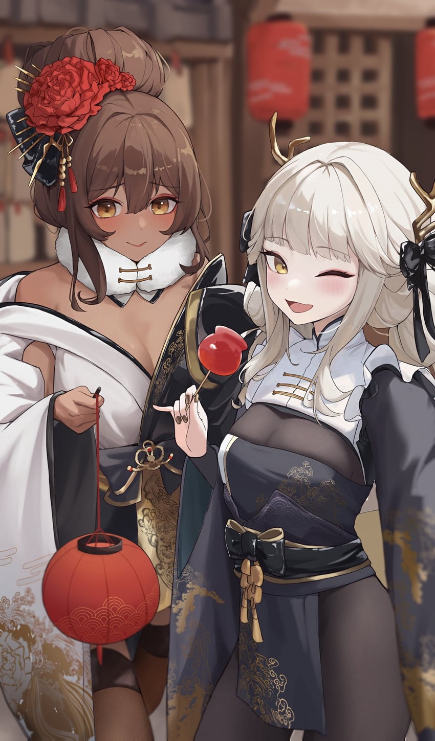 blanc and noir (goddess of victory: nikke) drawn by gmi_(jimmyovob)