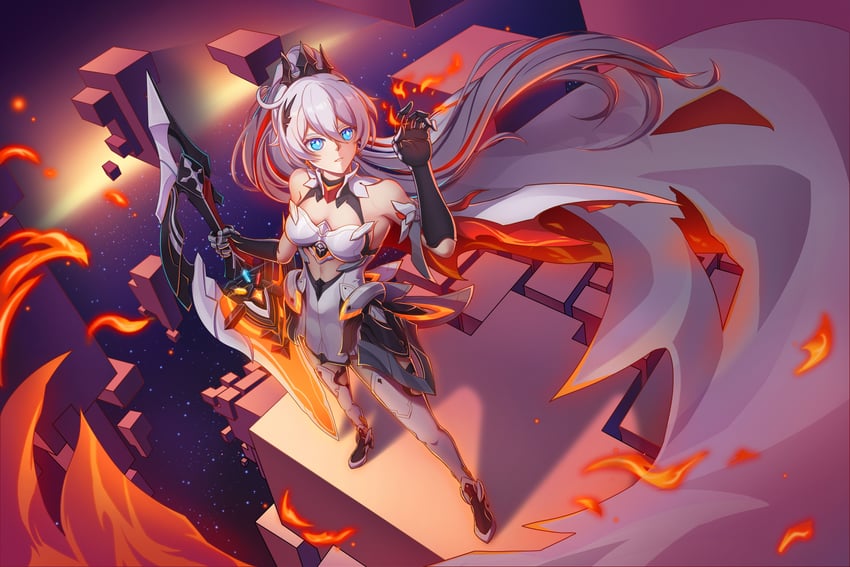 kiana kaslana (honkai and 1 more) drawn by gt_shoukyou