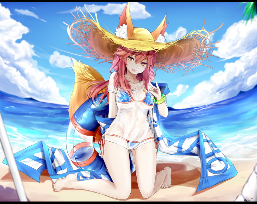tamamo and tamamo no mae (fate and 2 more) drawn by dpea9