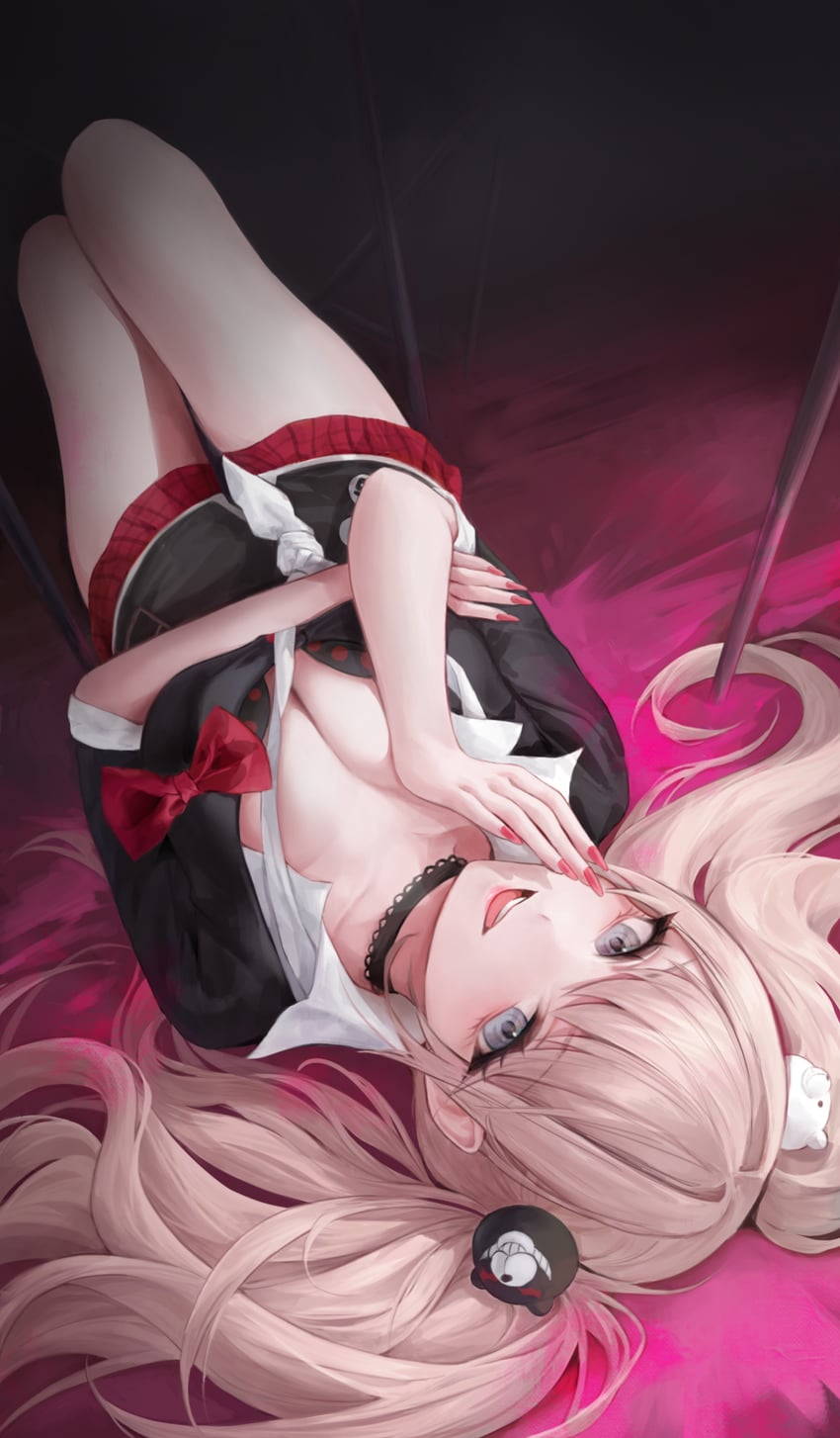 enoshima junko (danganronpa and 1 more) drawn by dora_(garyeong)