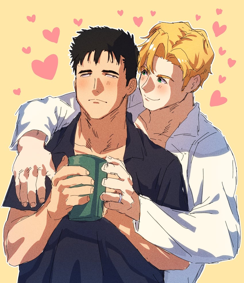 ao isami and lewis smith (yuuki bakuhatsu bang bravern) drawn by zarakionnn