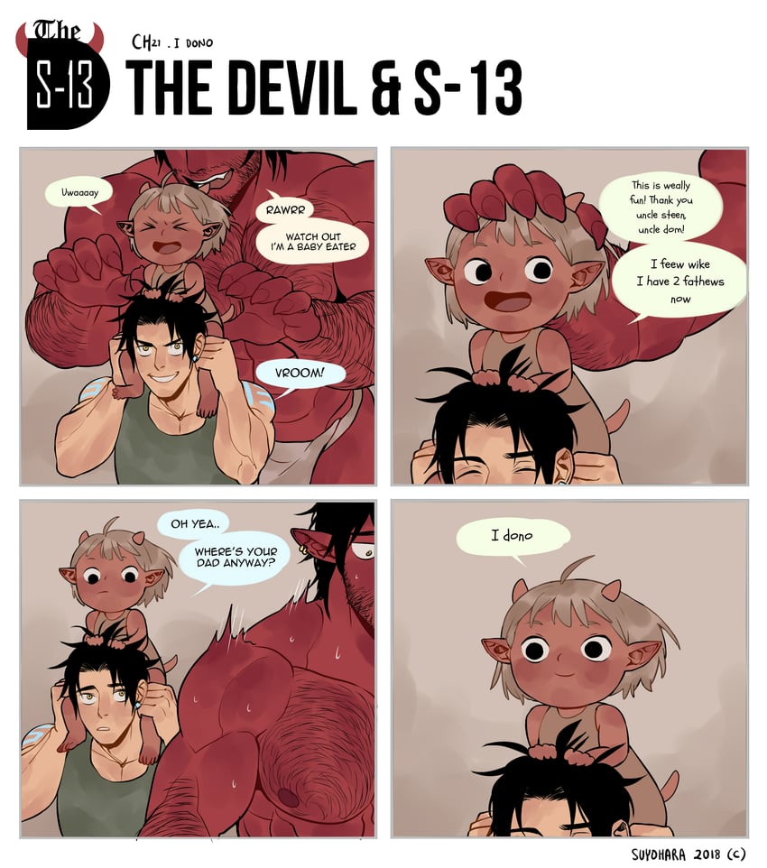 steen, dominique, and sonya (the devil and s-13) drawn by suyohara