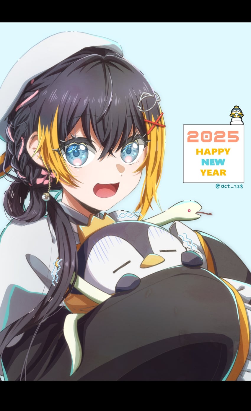 petra gurin and pentomo (nijisanji and 1 more) drawn by act_128