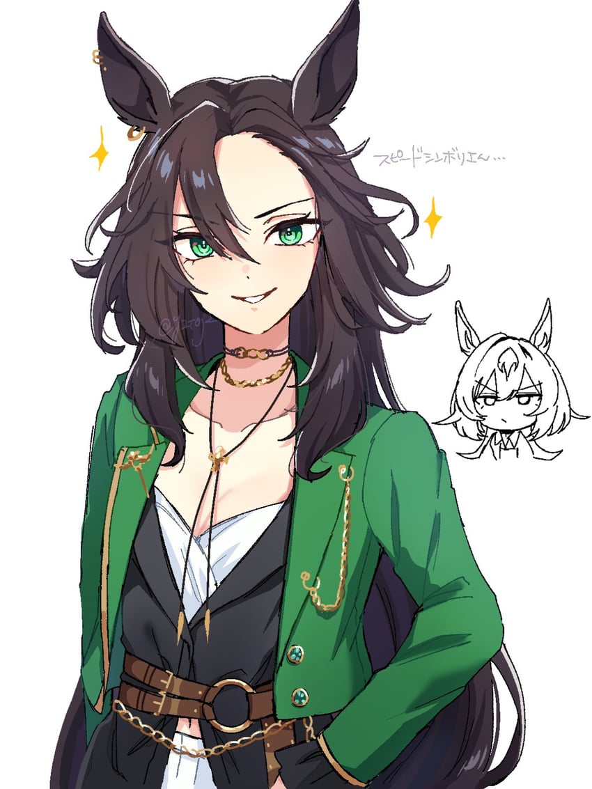 sirius symboli and speed symboli (umamusume) drawn by toji_(y2toj2)